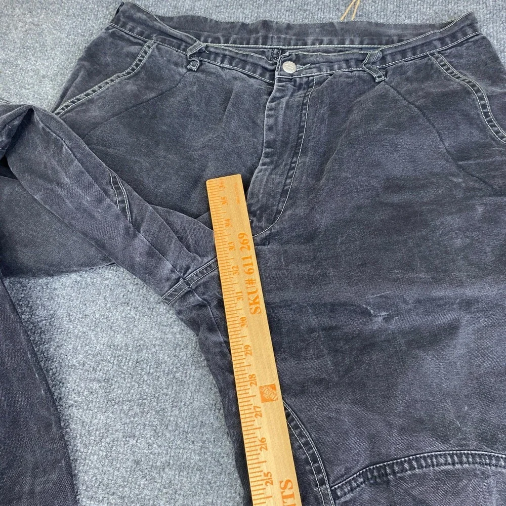 Diesel Italy Mens Pants Faded Black Reinforced Knee Utility Gorp Work Size 34